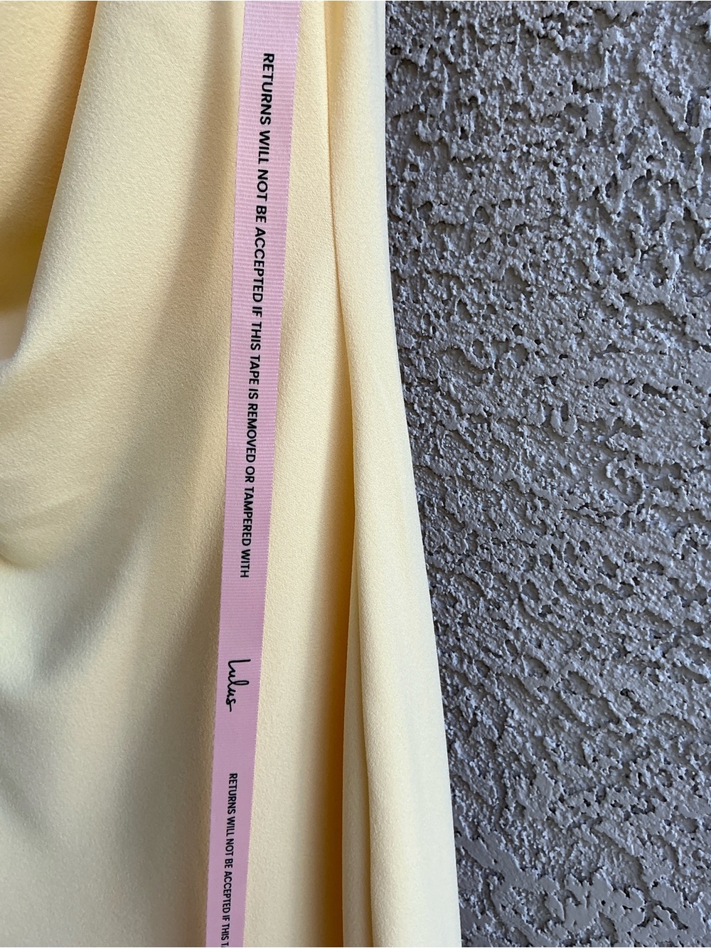 NWT Lulu’s Maevyn Light Yellow Cowl Back Column Maxi Dress Small Chic - Picture 13 of 14